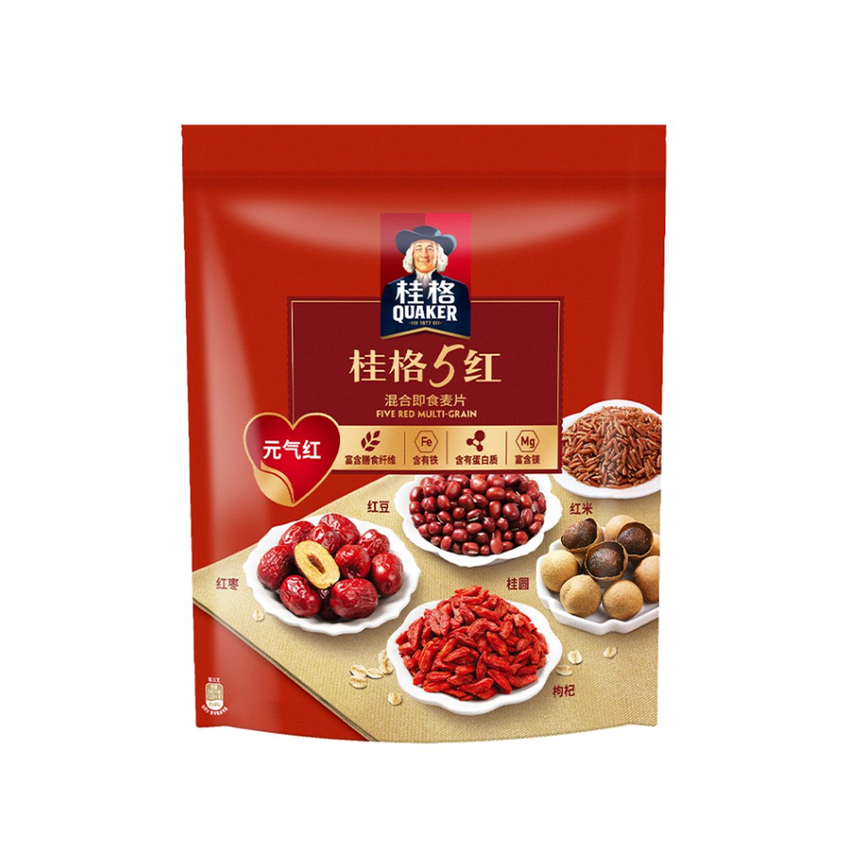 Quaker Five Red Multigrain Oats 480g