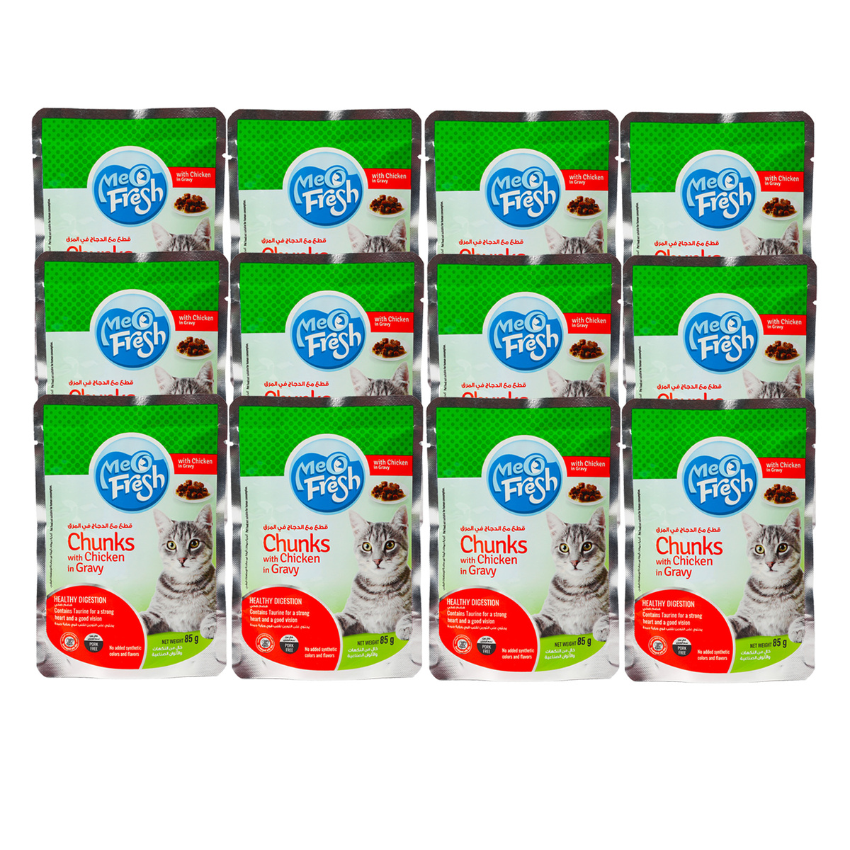 Meo Fresh Cat Food Chunks With Chicken In Gravy 24 x 85 g