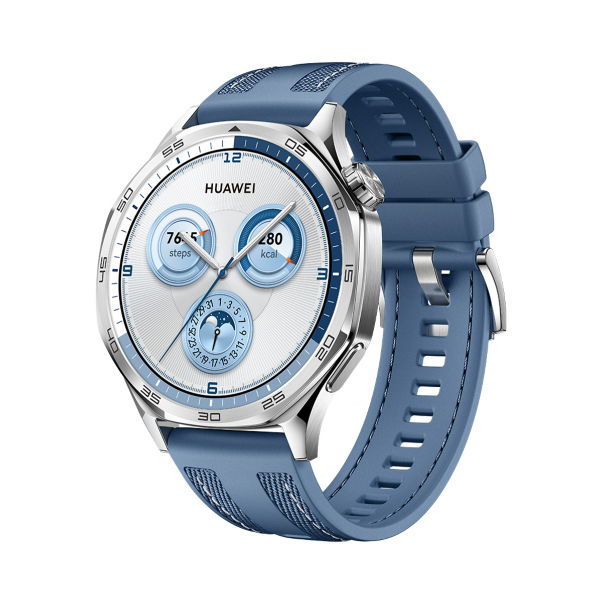 PRE-ORDER Huawei Watch GT 5 Smartwatch, Vili with Blue Woven Strap + Freebuds 5i Blue Bundle