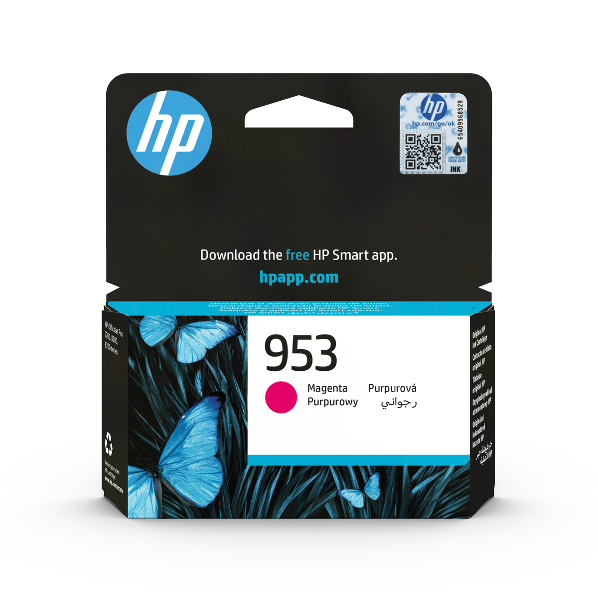 HP 953 Original Ink Cartridge (F6U13AE),Magenta