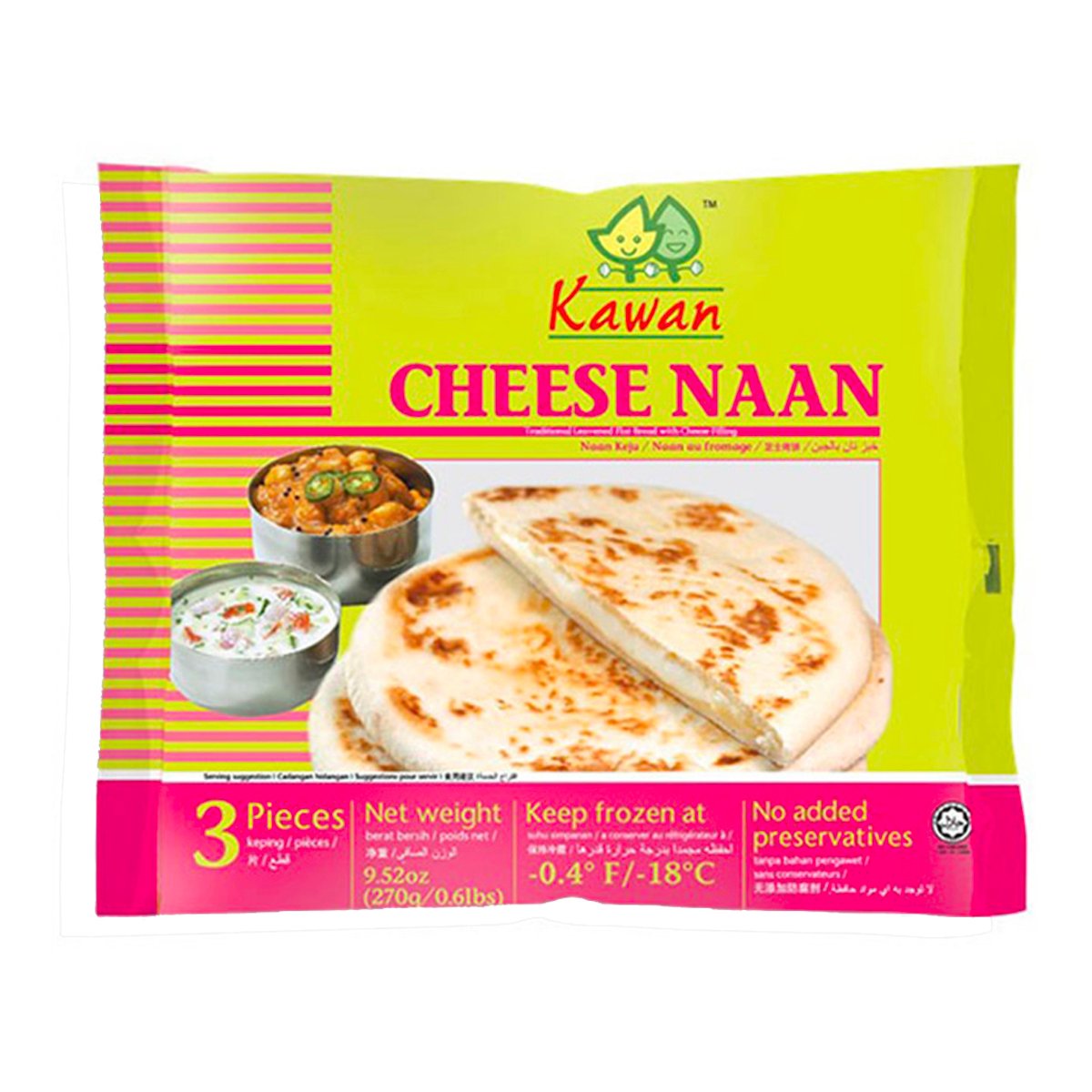 Kawan Cheese Naan 270g