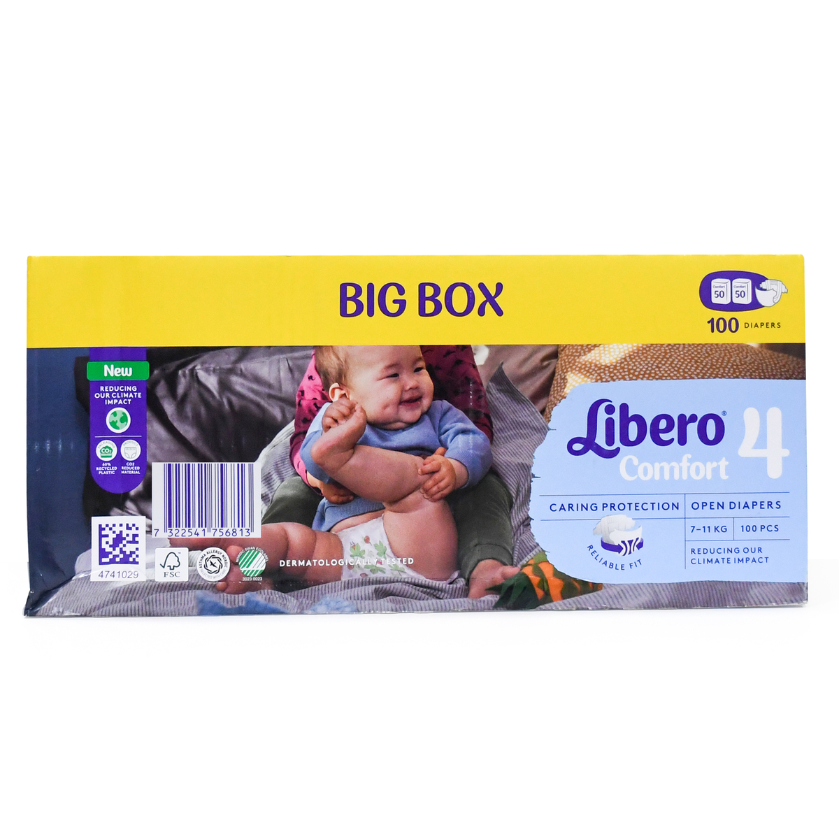 Libero Diaper Comfort Size 4 7-11 kg 2 x 50 pcs