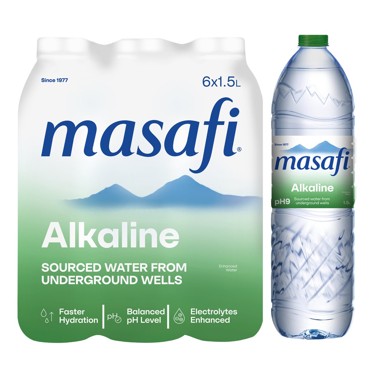 Masafi Alkalife Alkaline Water 6 x 1.5 Litres