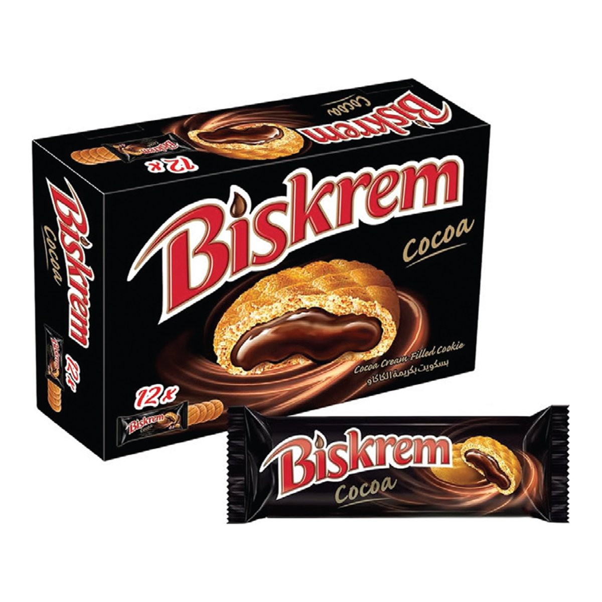 Ulker Biskrem Cocoa Cream Filled Cookie 12 x 36 g