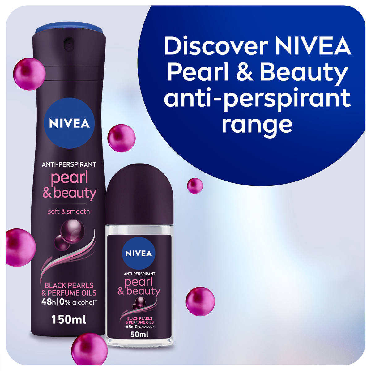 Nivea Pearl & Beauty Roll On 2 x 50 ml