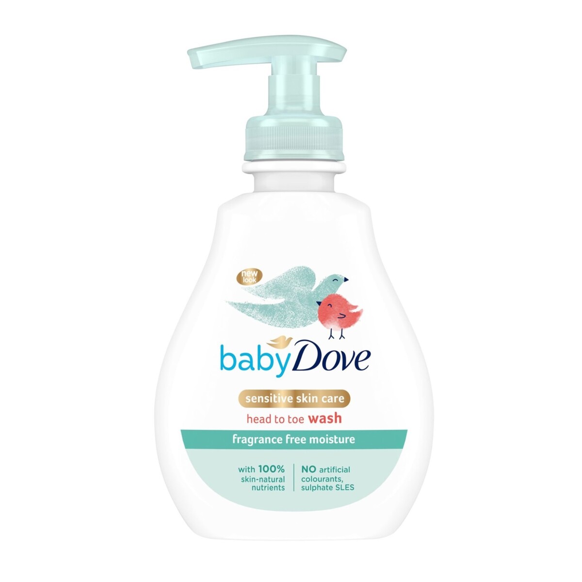 Dove Baby Head To Toe Wash Sensitive Skin Care Fragrance Free Moisture Shampoo 200 ml