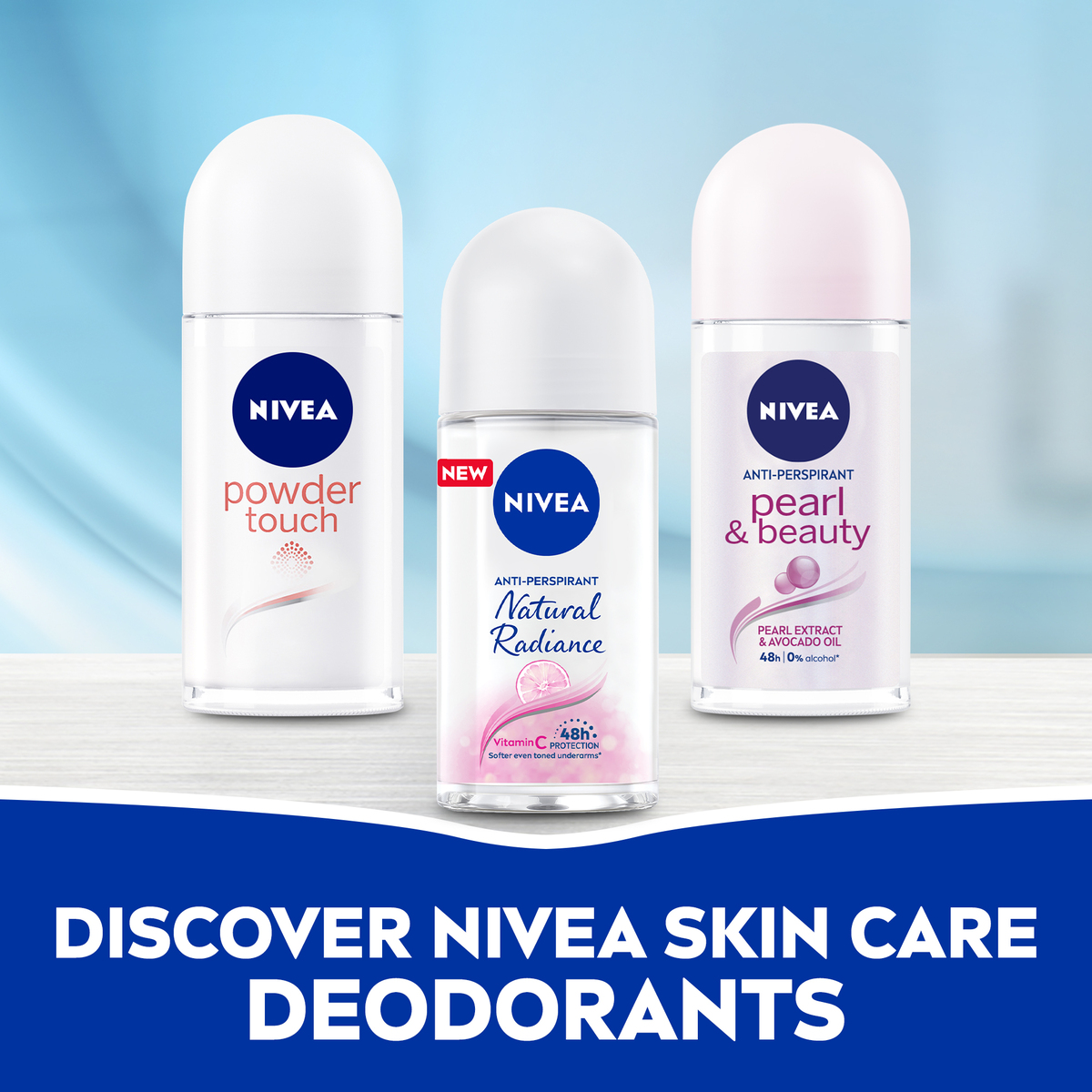 Nivea Antiperspirant Roll-On For Women Natural Radiance Value Pack 2 x 50 ml