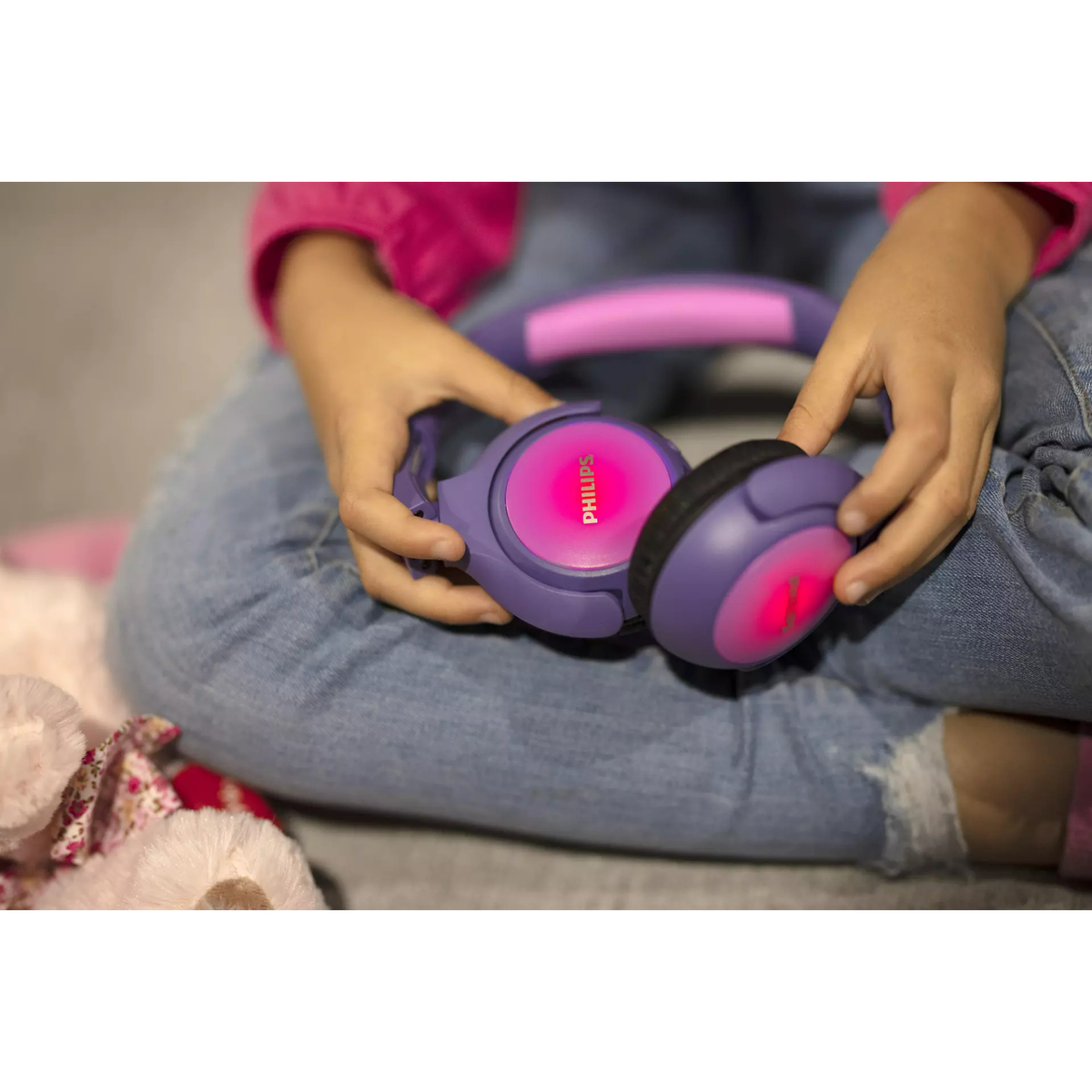 Philips On-Ear Kids Wireless Headphone, TAKH402PK/00, Pink