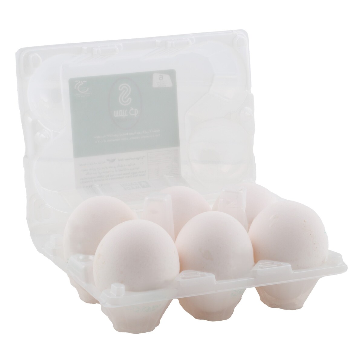 Saeedco White Eggs Poly Pack 6 pcs