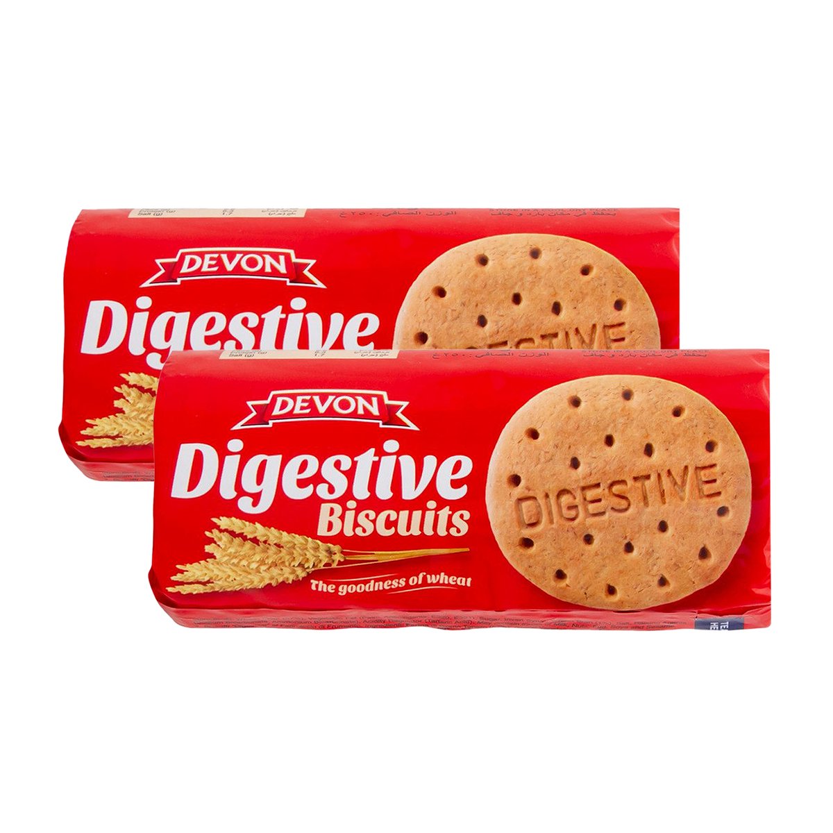 Devon Digestive Biscuits Value Pack 2 x 250 g