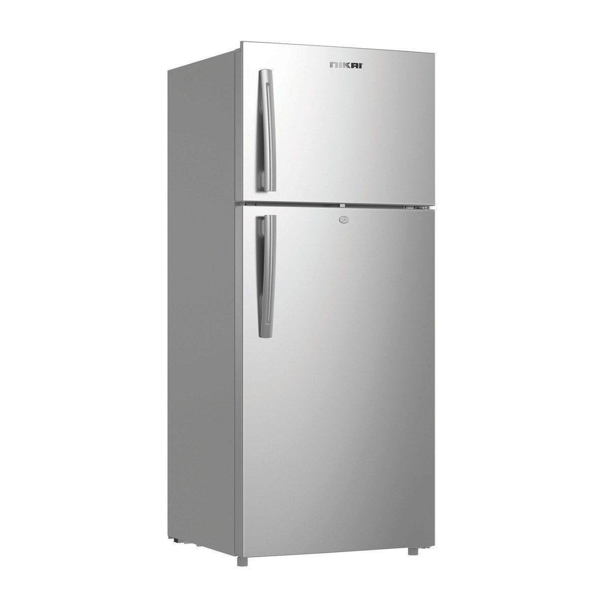 Nikai Double Door Refrigerator, 413L Net Capacity, Silver, NRF601F