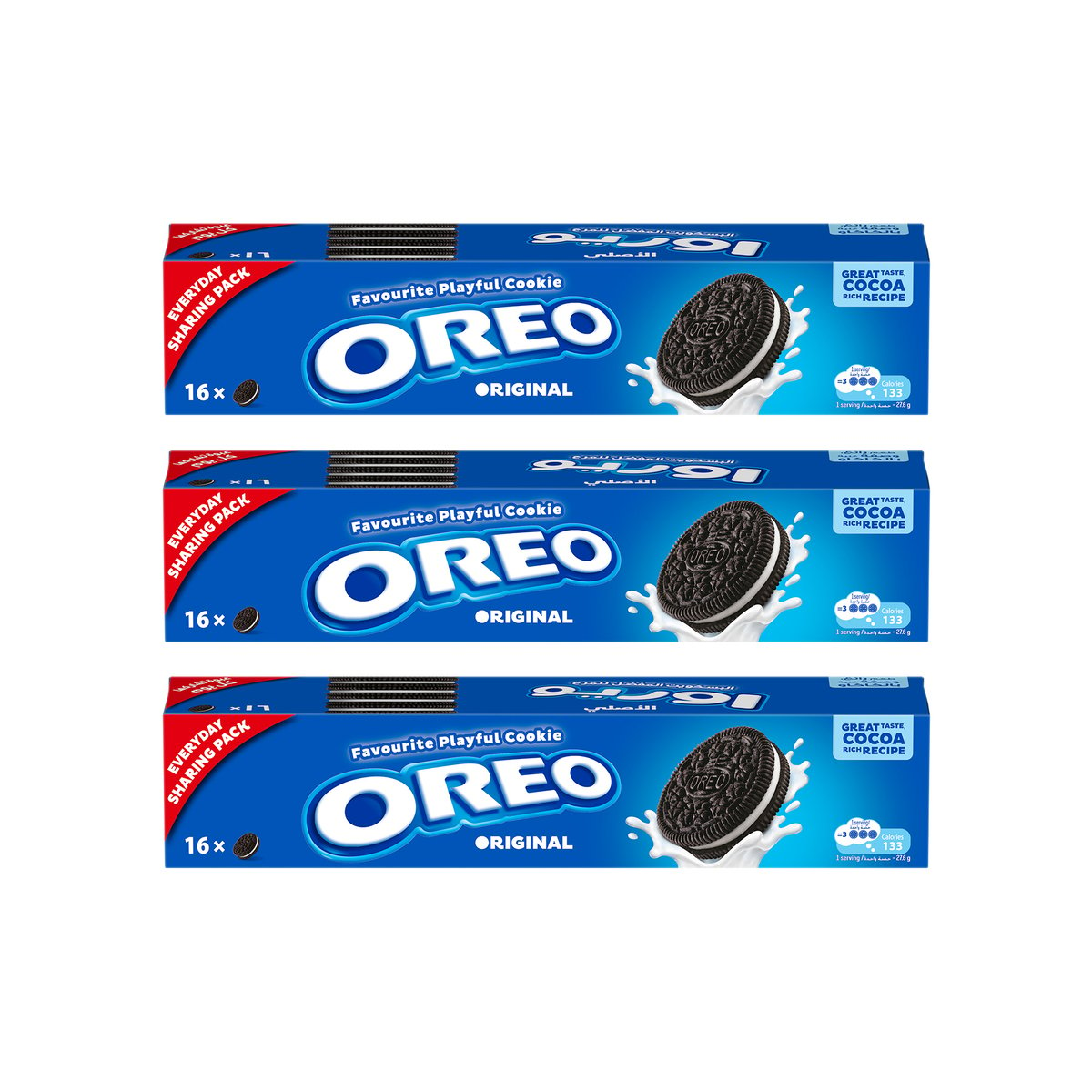 Oreo Original Biscuit Value Pack 3 x 147.2 g