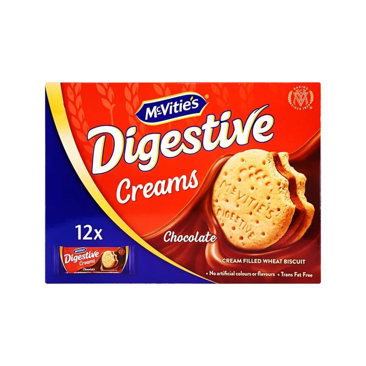 McVitie's Digestive Creams Chocolate Filled Wheat Biscuit 16 x 40 g