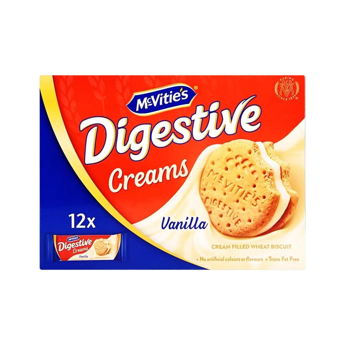 McVitie's Digestive Creams Vanilla Filled Wheat Biscuit 40 g