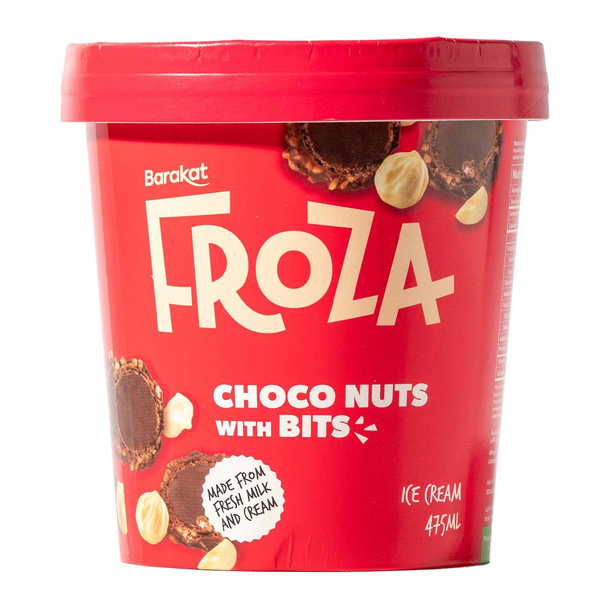 Barakat Froza Choco Nuts with Bits Ice Cream 475 ml