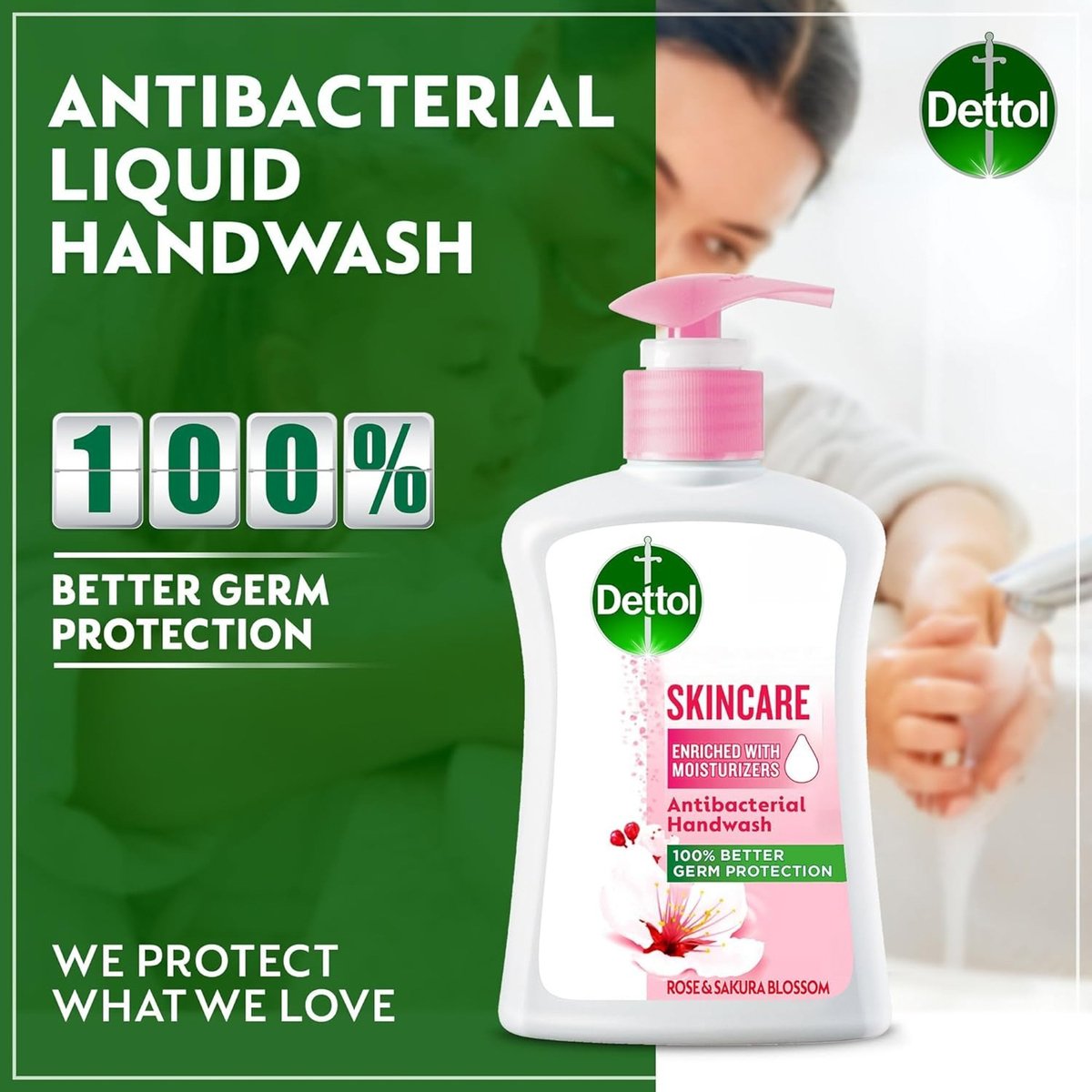 Dettol Skincare Antibacterial Handwash 2 x 200 ml