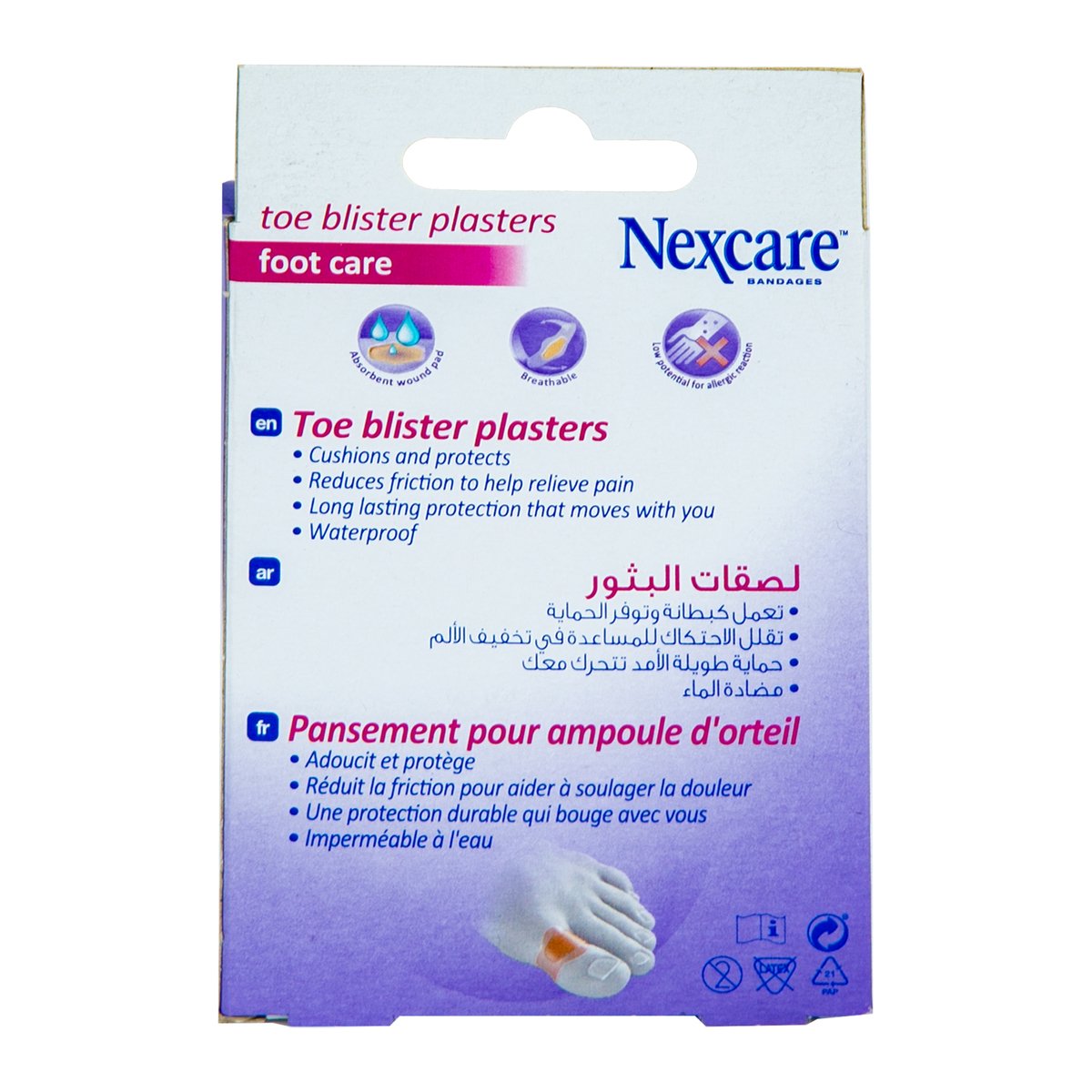 Nexcare 3M Toe Blister Plaster 6 pcs