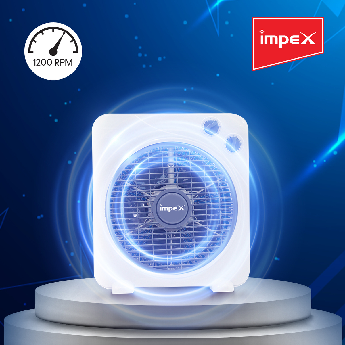 Impex Bf 7510 30 Watts 10 Inch Box Fan With 3 Speed Modes