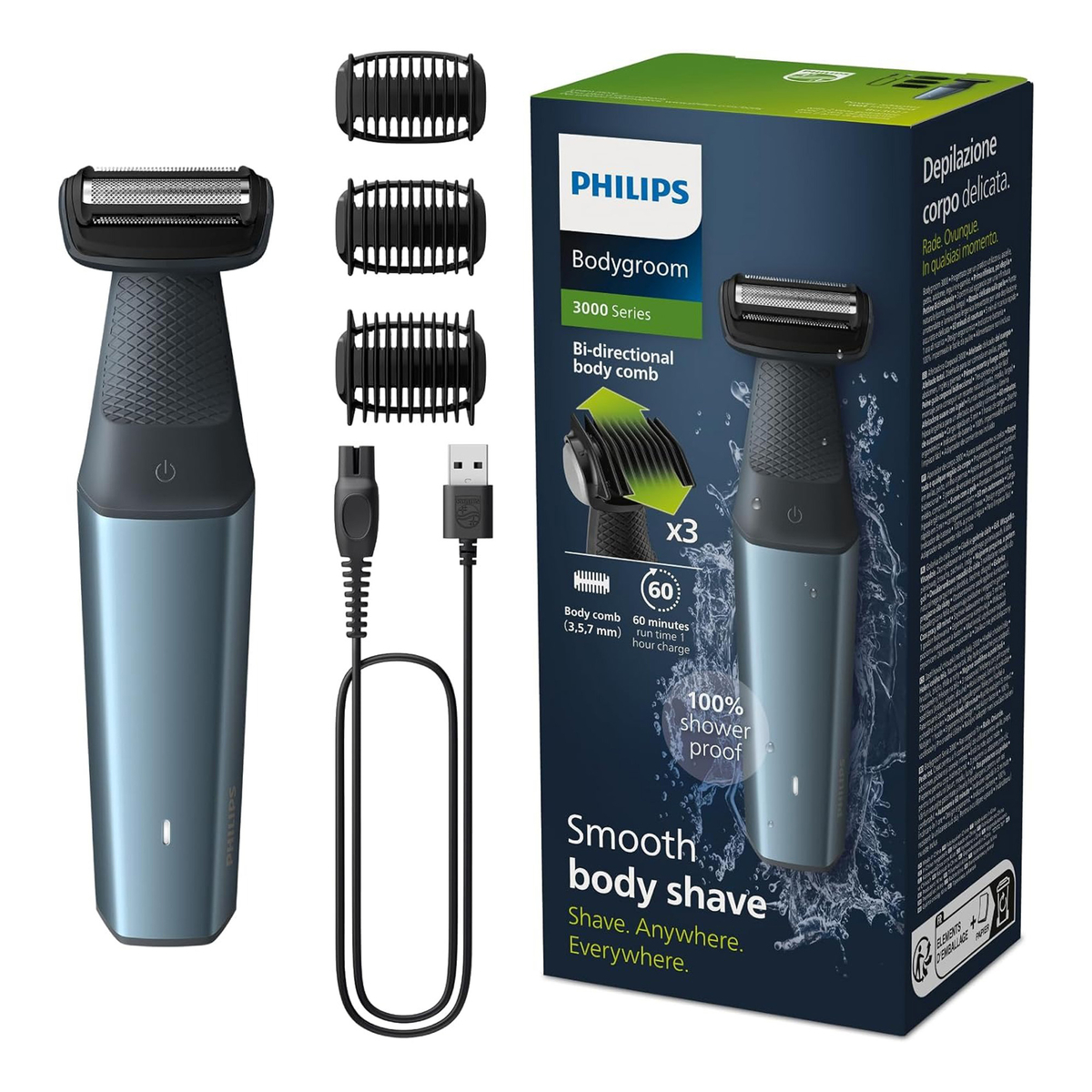 Philips Bodygroom Series 3000 Body Groomer, BG3027/03