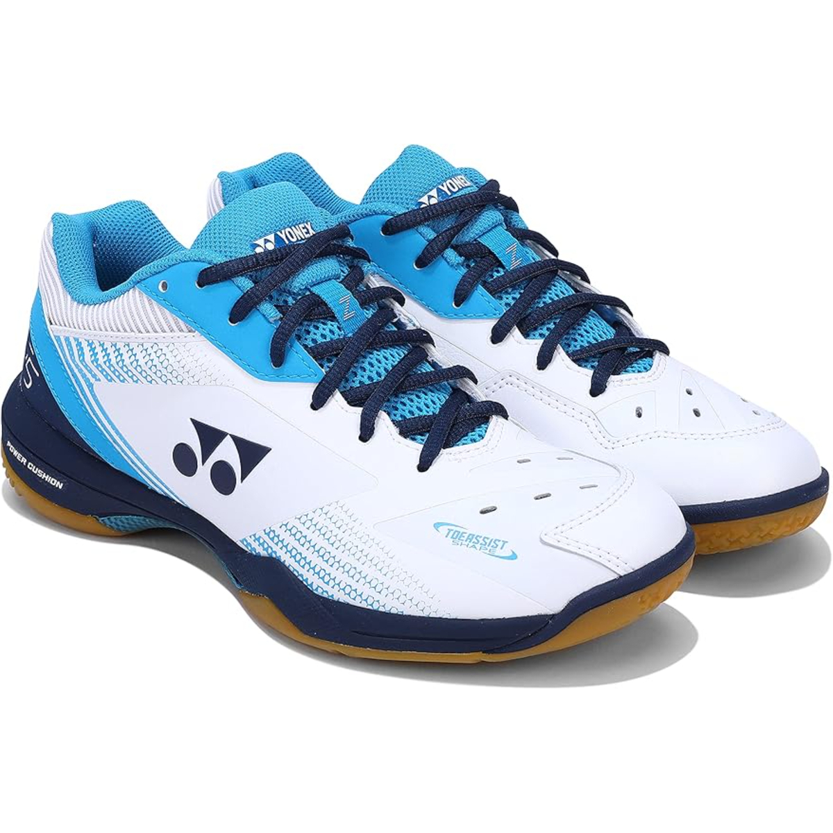 Yonex Power Cushion 65 Z Men Badminton Shoes, SHB65Z3MEX, White/Ocean Blue, 40