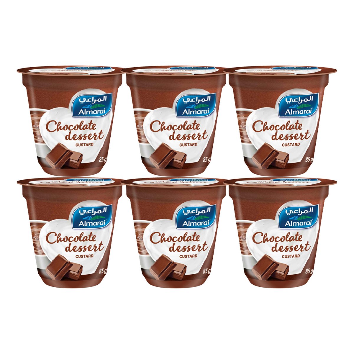 Almarai Chocolate Dessert Custard 6 x 85 g