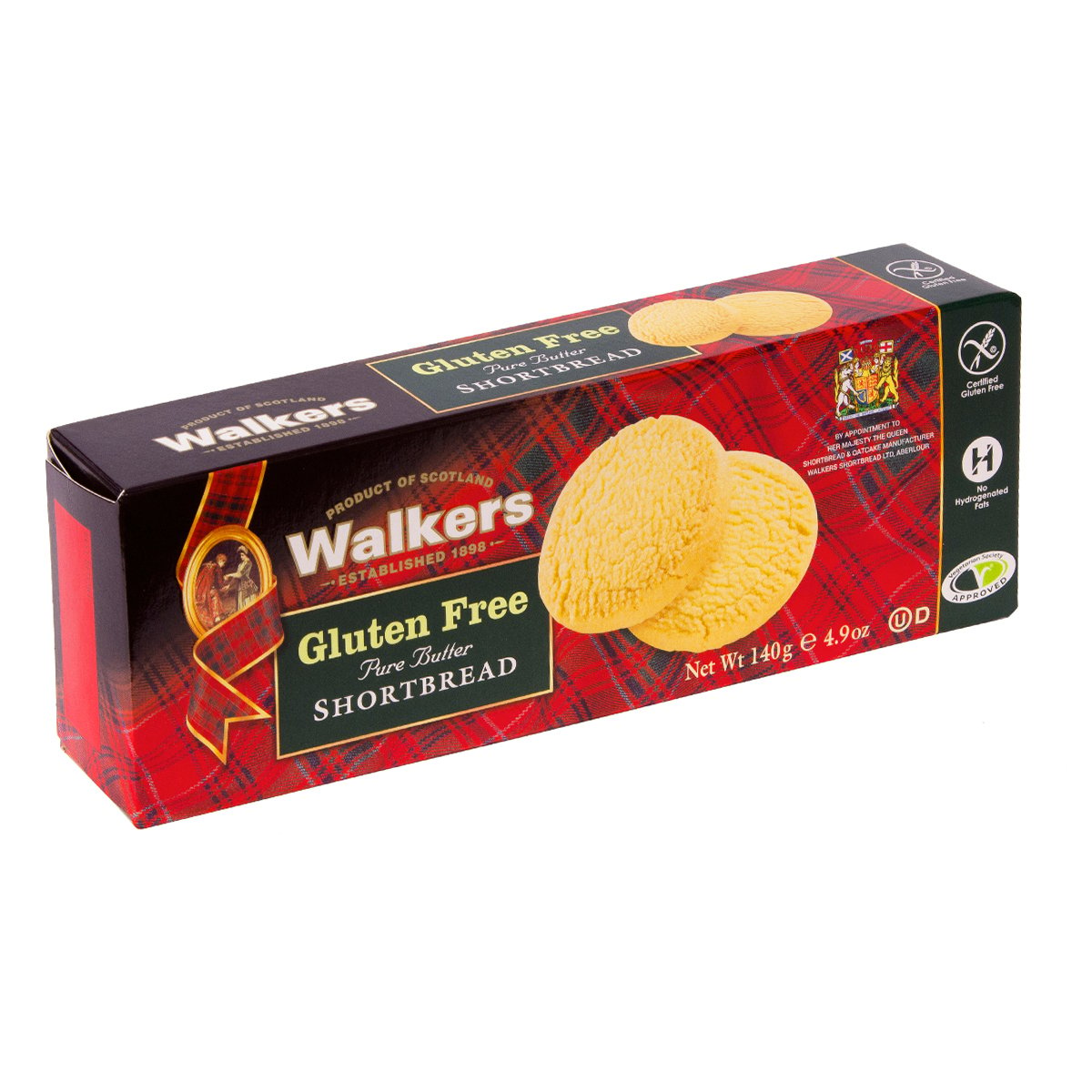 Walkers Gluten Free Pure Butter Shortbread Rounds 140 g