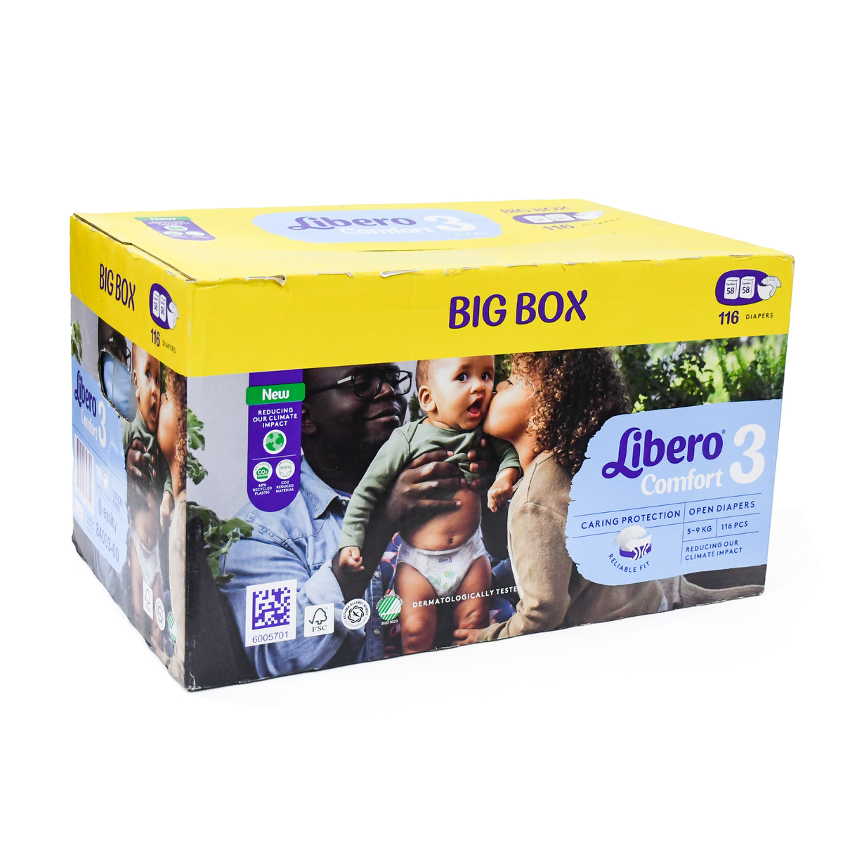 Libero Diaper Comfort Size 3 5-9 kg 2 x 58 pcs