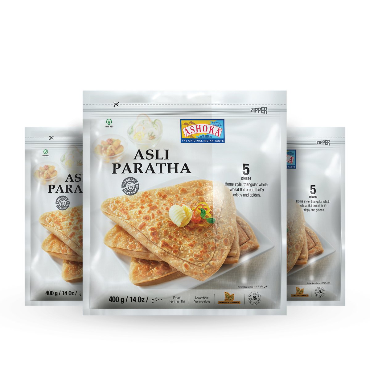 Ashoka Asli Paratha Value Pack 3 x 400 g