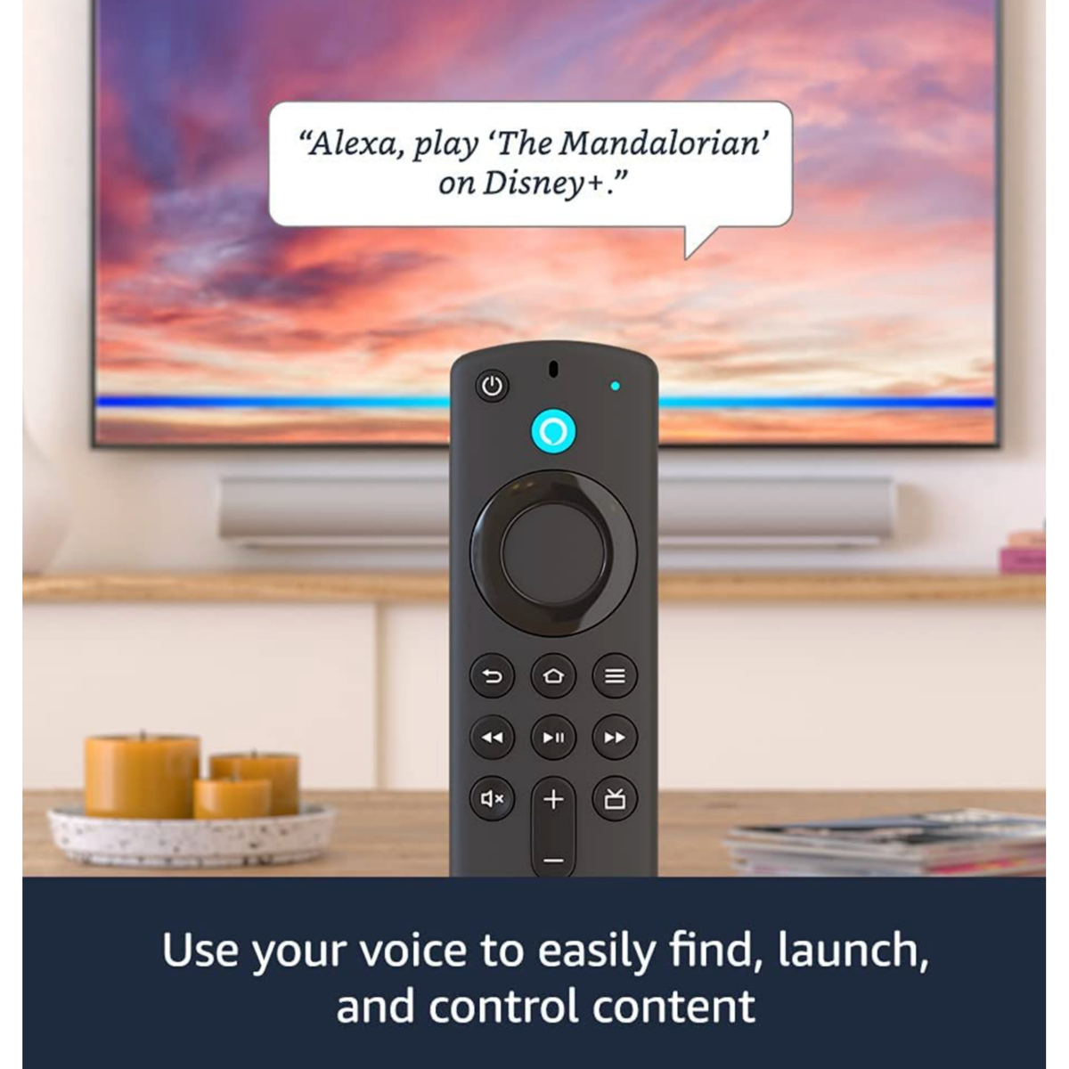 Fire TV Stick 4K with New Alexa Voice Remote in the Media