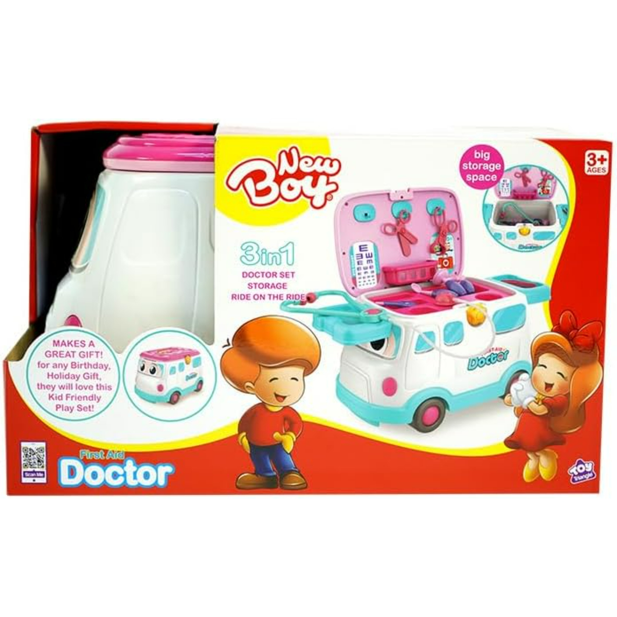 New Boy 3 in 1 First Aid Doctor, NB-69798