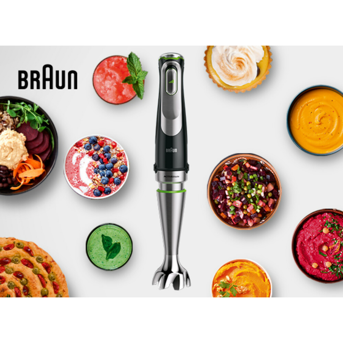 Braun Multi Quick Hand Blender, 1200W, Black, MQ9187XLI