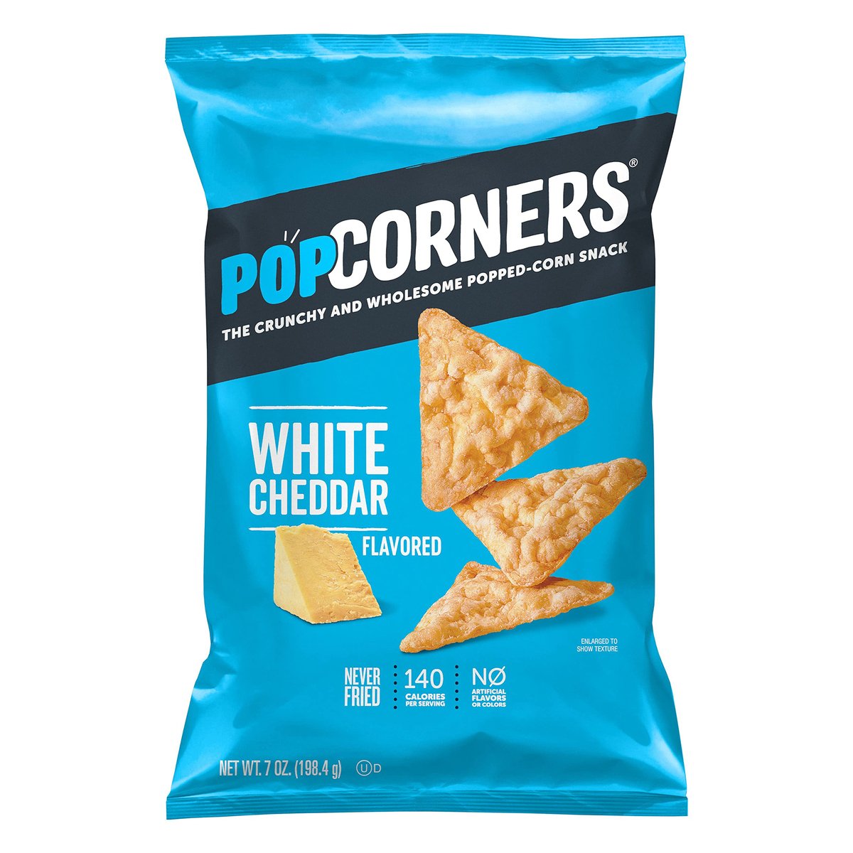 Popcorners White Cheddar Flavoured Popped Corn Snack 198.4 g