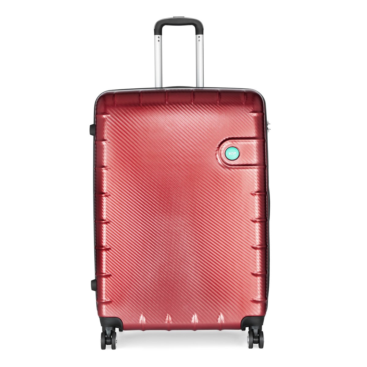 VIP Lisbon 4 Wheel Hard Trolley 55cm Red