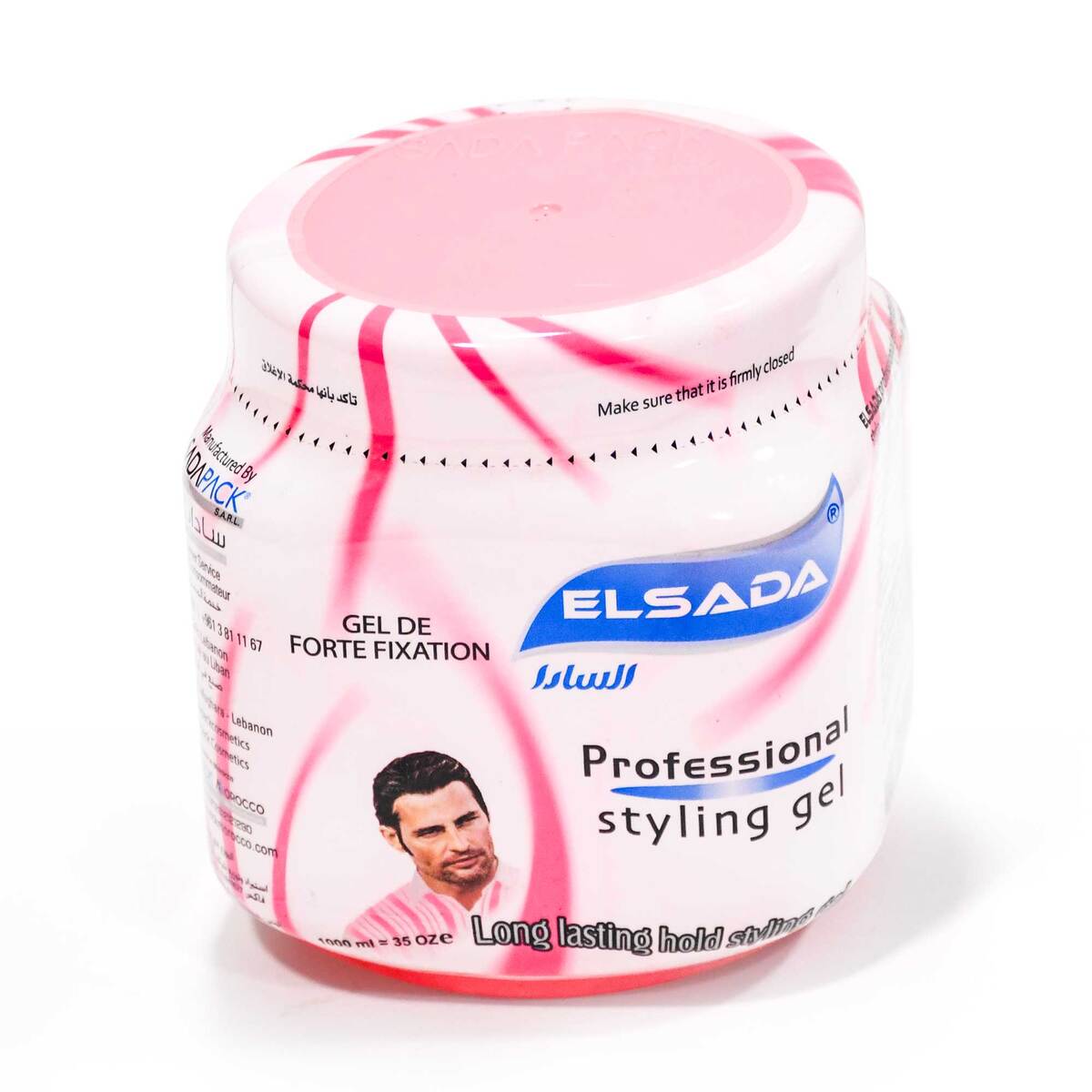 Elsada Professional Hair Styling Gel Pink 1 Litre