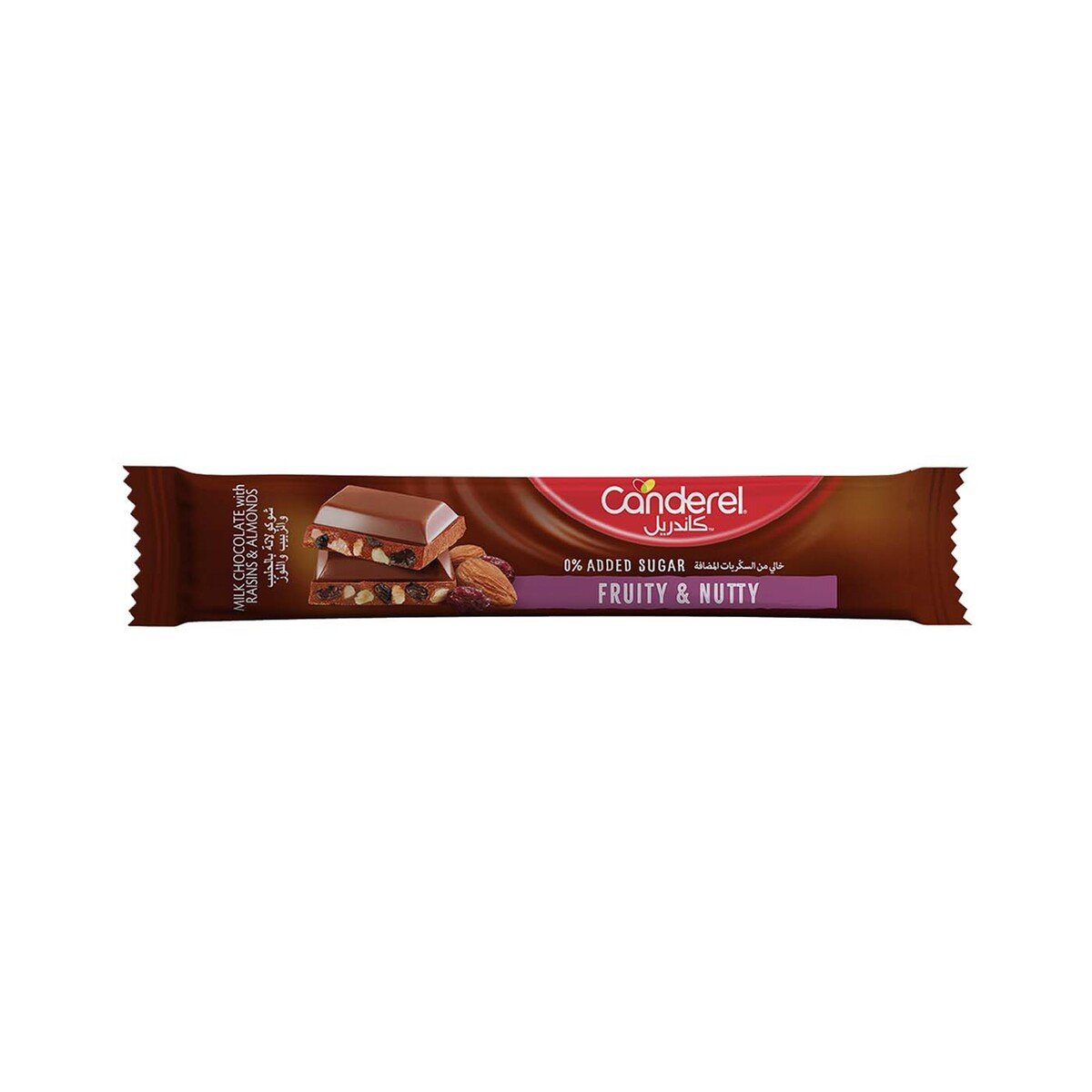 Canderel Milk Chocolate With Raisins And Almonds 27 g