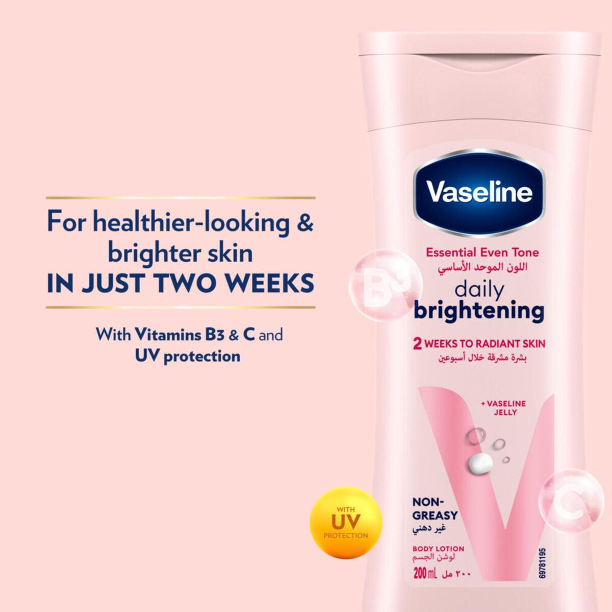 Vaseline Essential Even Tone Daily Brightening Body Lotion 200 ml