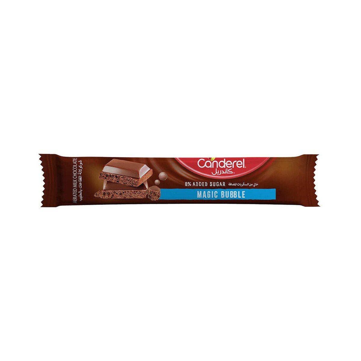 Canderel 0% Added Sugar Magic Bubble Aerated Milk Chocolate 30 g