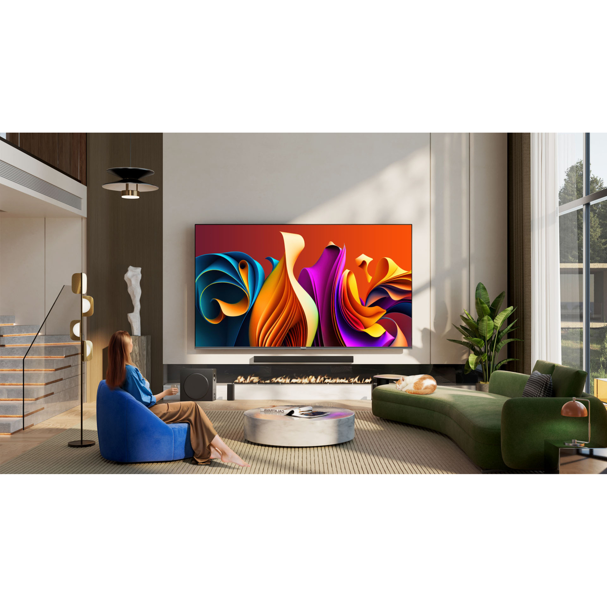 هايسنس تلفاز QLED ذكي 4K 75 بوصة، 75Q6N