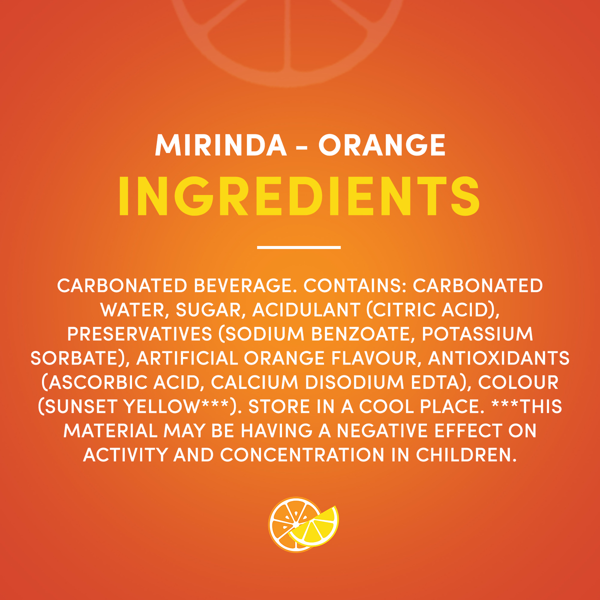 Mirinda Orange Carbonated Soft Drink Can 150 ml