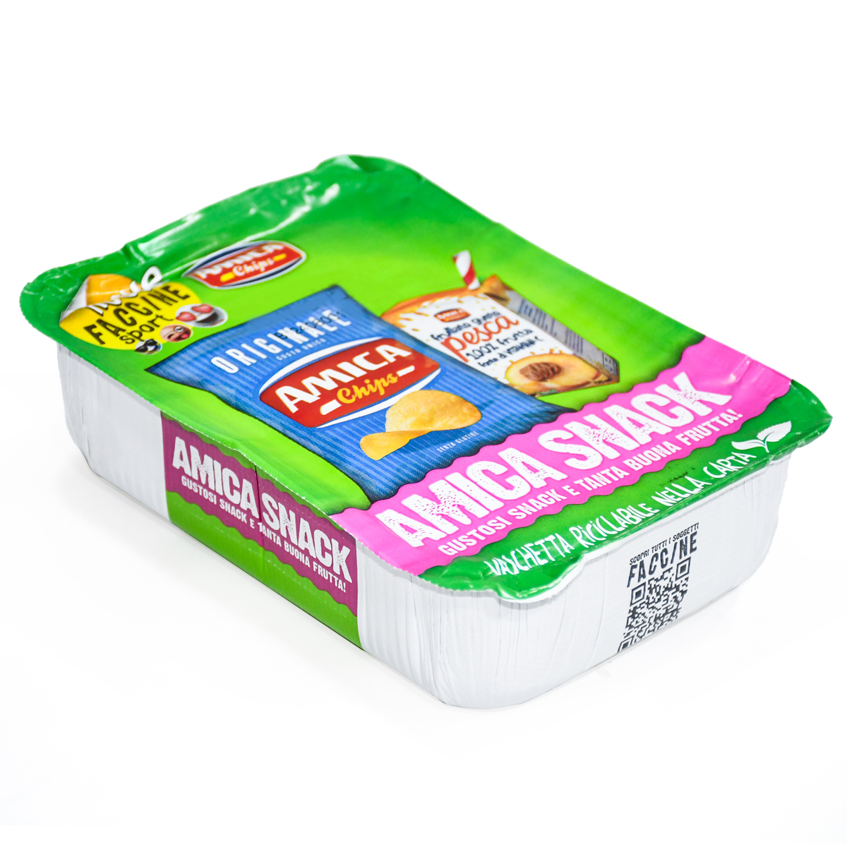 Amica Chips Snack Chips 20 g + Peach Juice Drink 125 ml