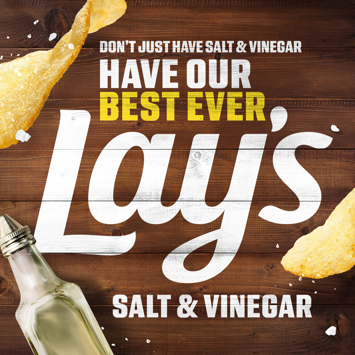 Lay's Salt & Vinegar Flavored Chips 14 x 21 g