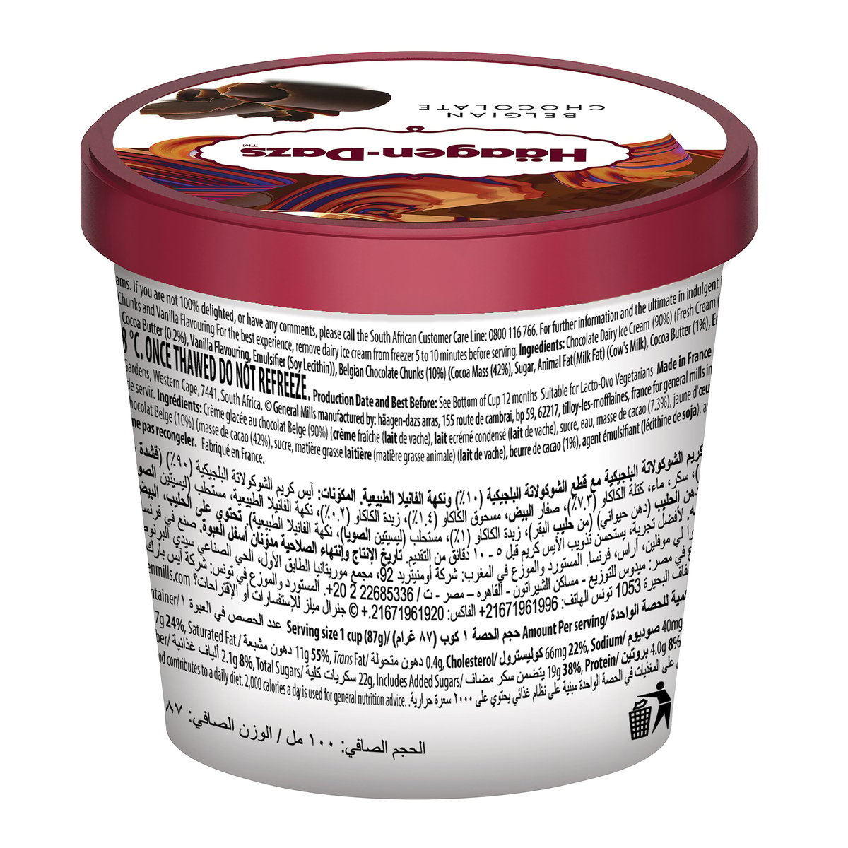 Haagen-Dazs Belgian Chocolate Ice Cream 100 ml