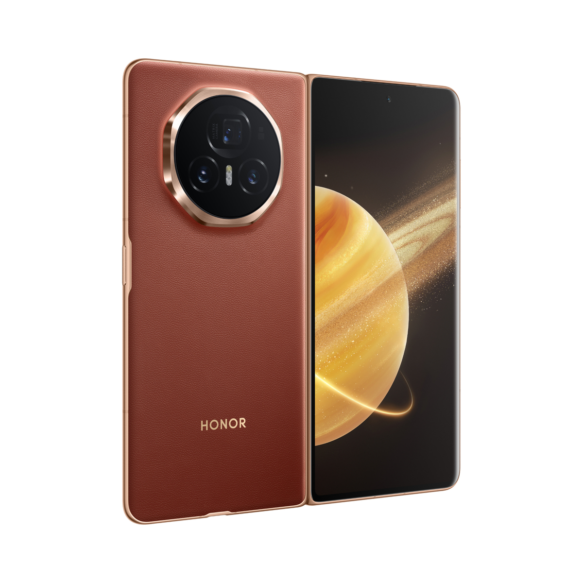 Honor Magic V3 5G Dual SIM Smartphone, 12 GB RAM, 512 GB Storage, Reddish Brown