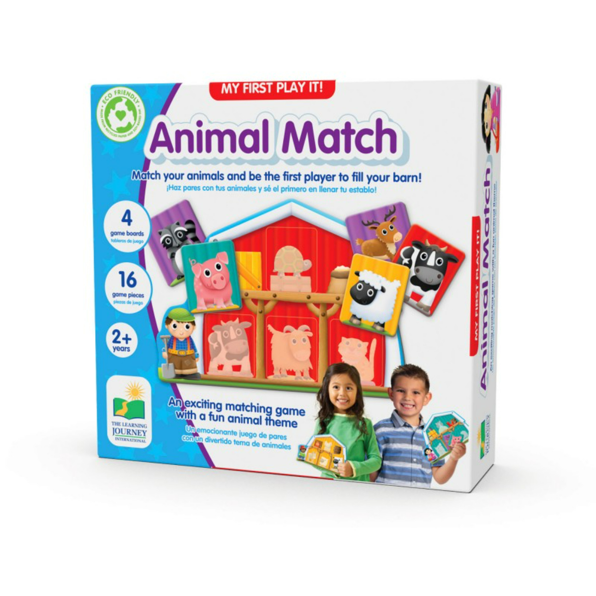 The Learning Journey My First Play It! Animal Match Game, Assorted, 138656