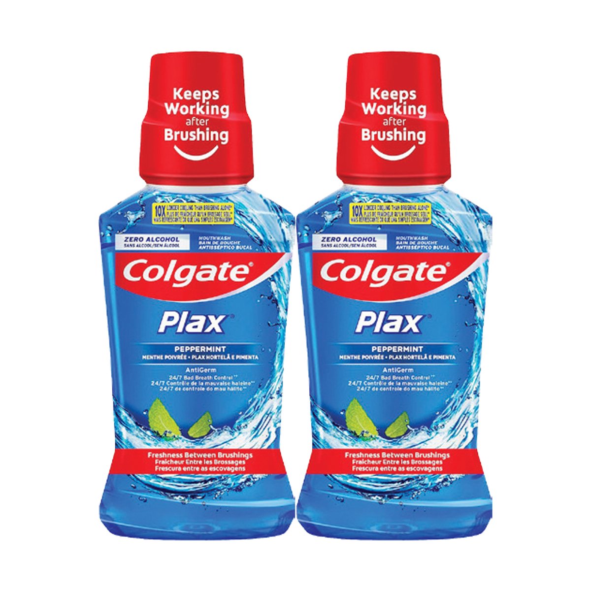 Colgate Plax Peppermint Mouthwash Value Pack 2 x 250 ml