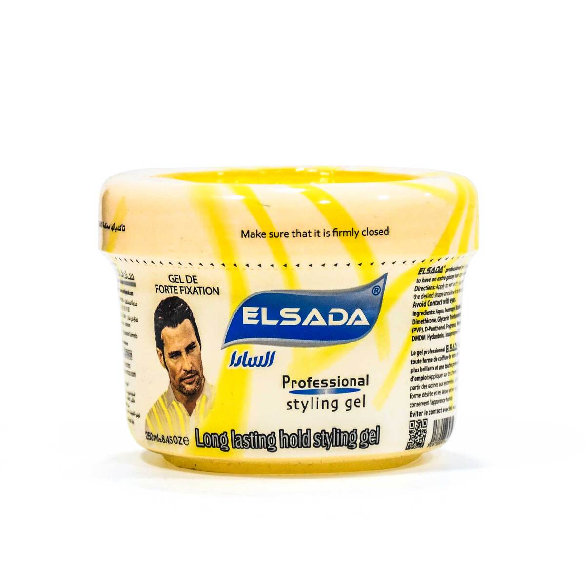 Elsada Professional Hair Styling Gel Yellow 250 ml