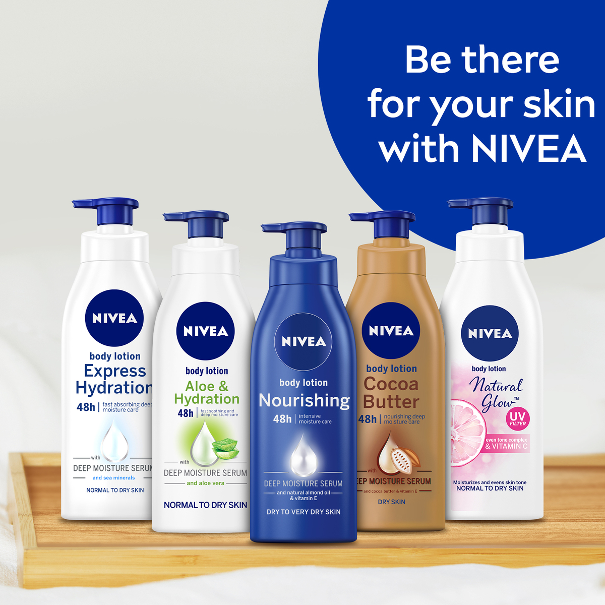 Nivea Body Lotion Express Hydration Normal & Dry Skin 625 ml