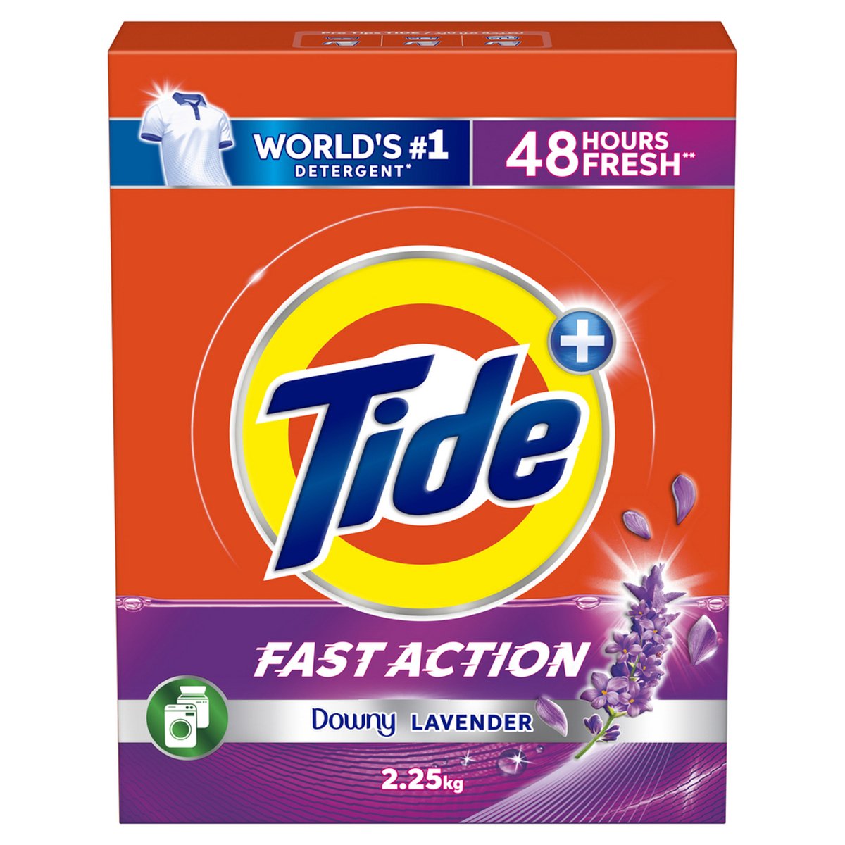 Tide Fast Action Downy Lavender Washing Powder Top Load 2.25 kg