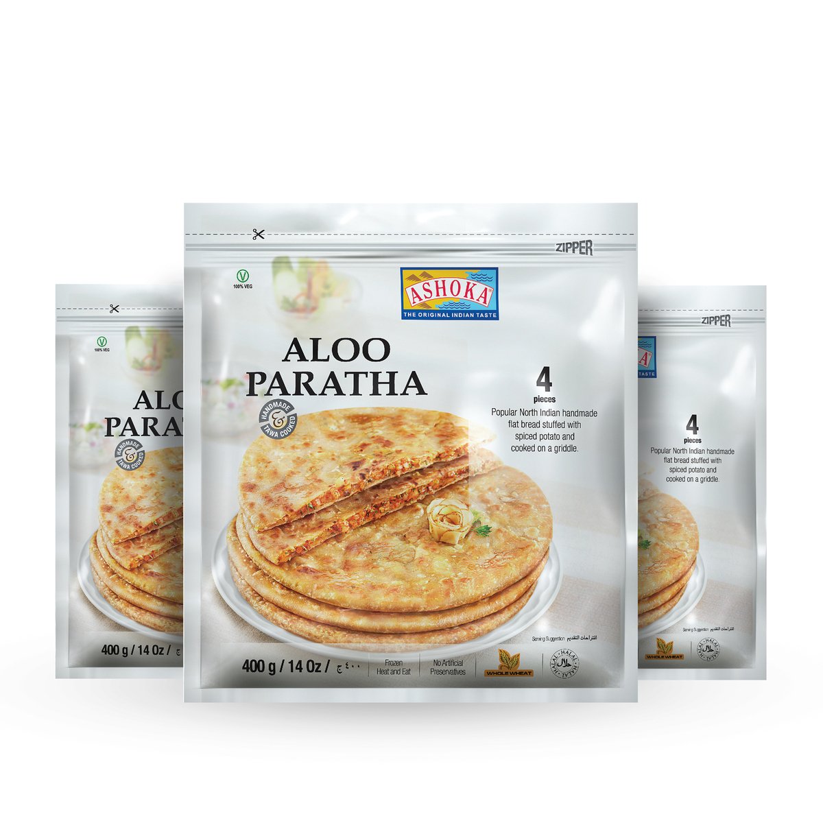 Ashoka Aloo Paratha Value Pack  3 x 400 g