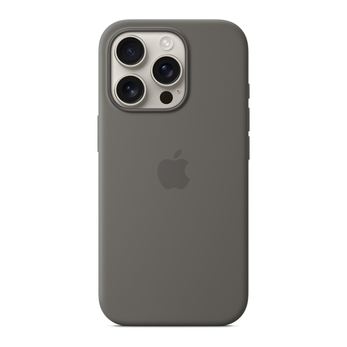 Apple iPhone 16 Plus Silicone Case with MagSafe, Stone Gray, MYYC3ZM/A